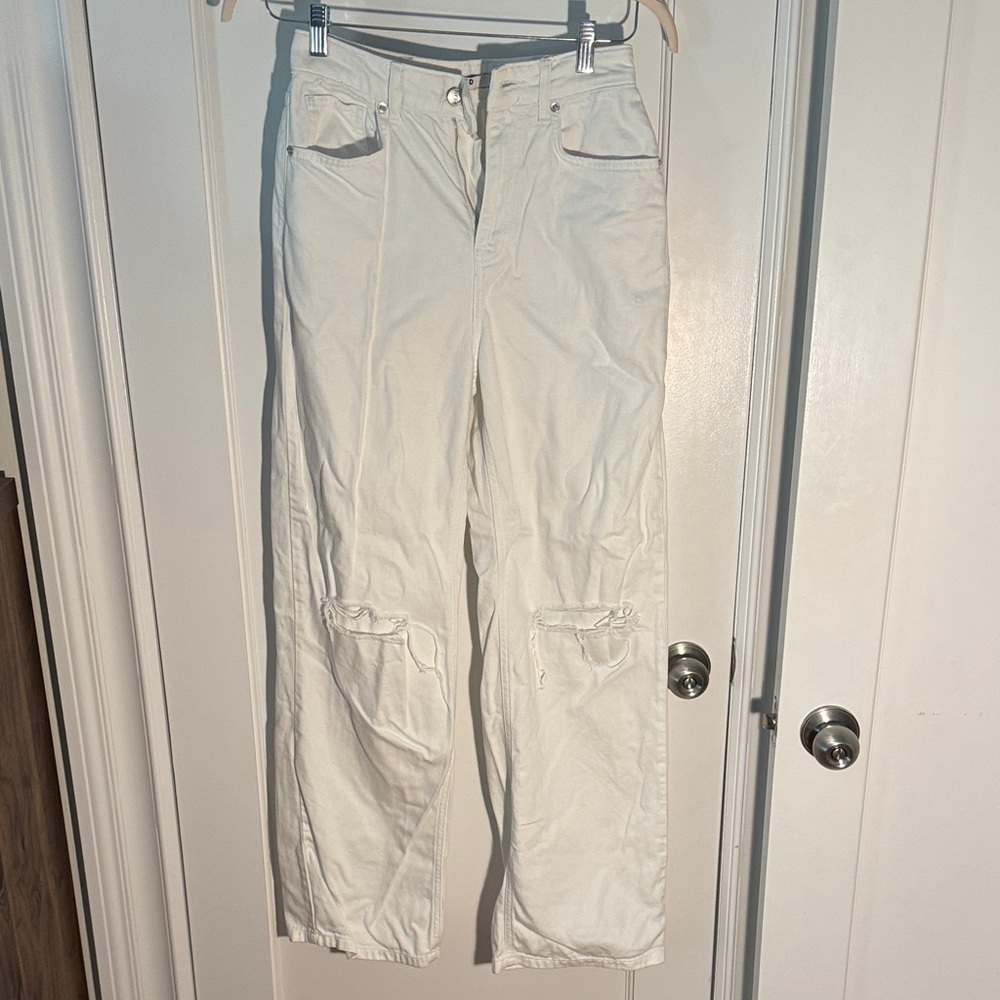 White Boyfriend Jeans